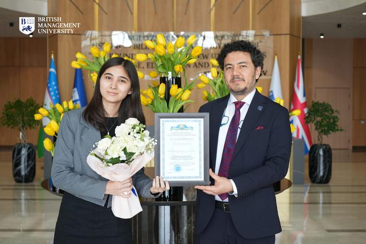 Nishanova Dilnoza has been awarded the Islam Karimov State Scholarship